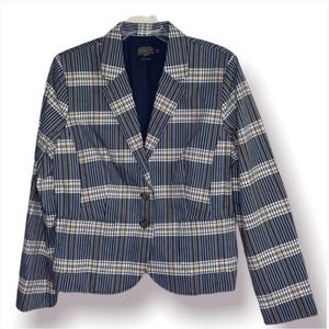Pendleton Cotton Plaid Blazer